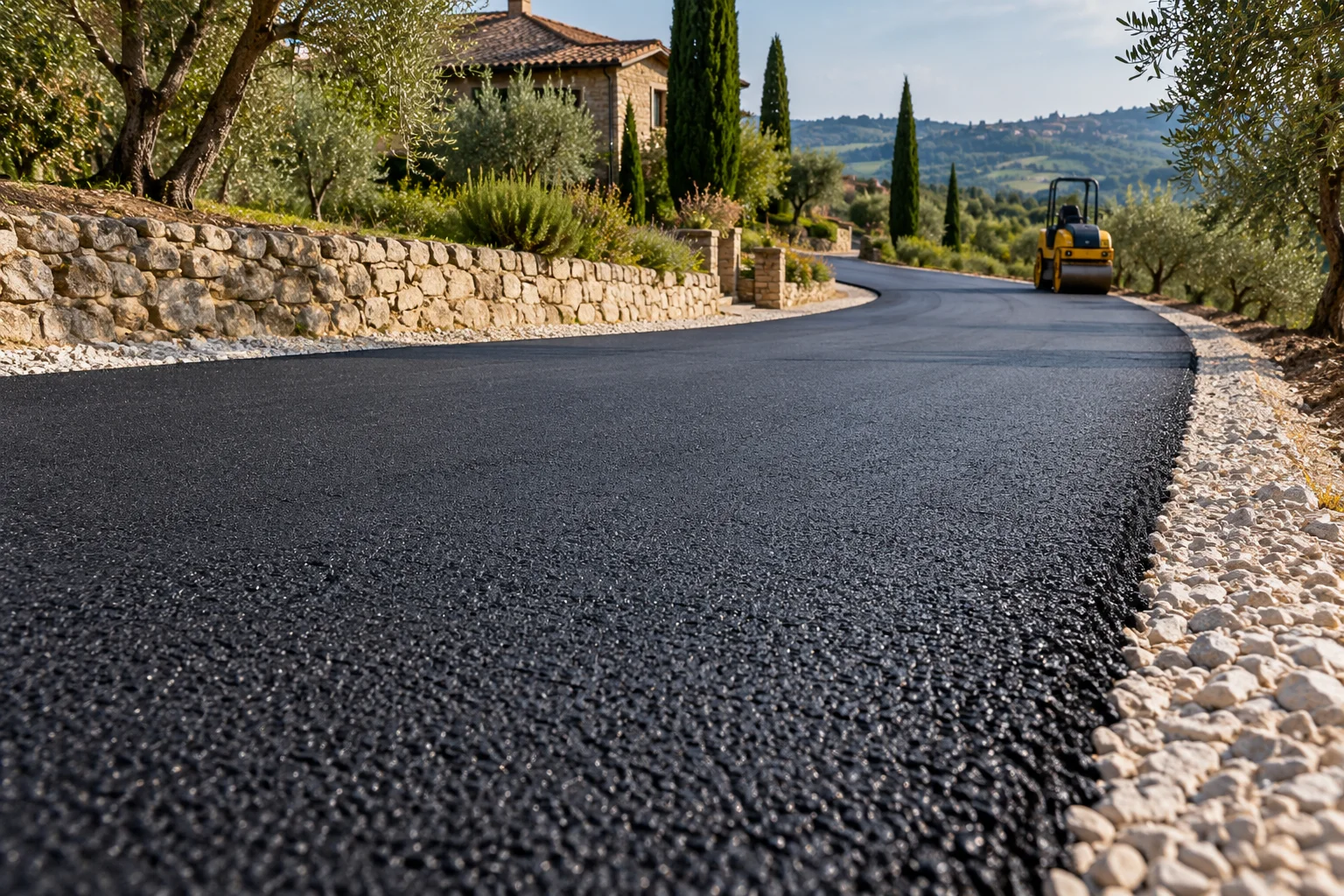 Asphalt binder course