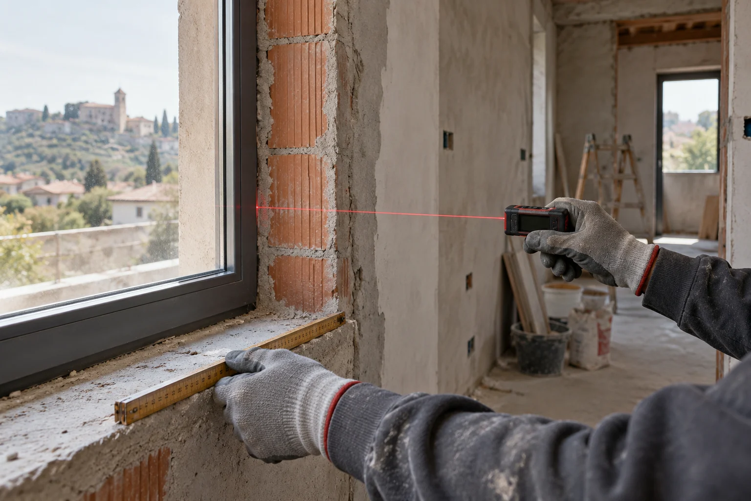 Measuring an unfinished window opening